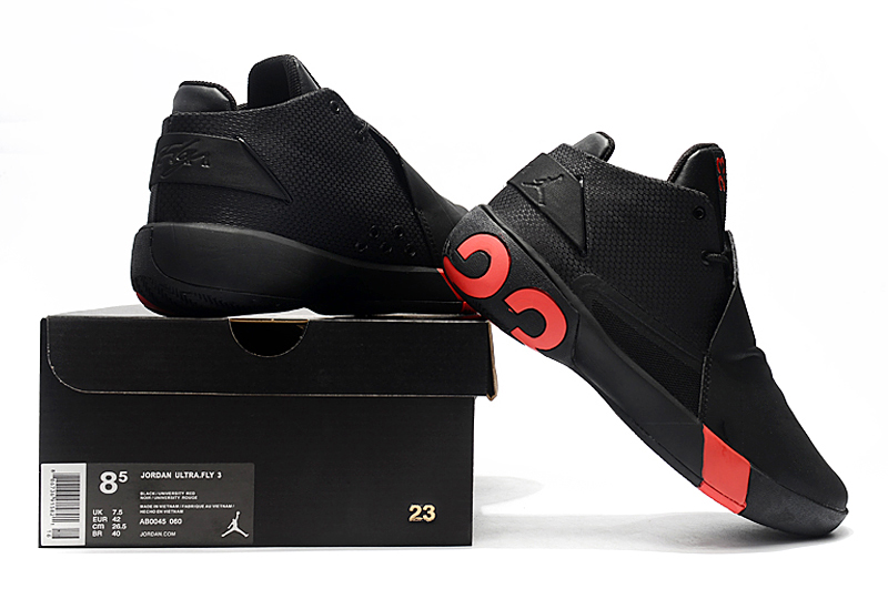 Jordan UltryFly 3 Black Reddish Orange Shoes